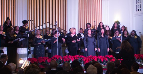 Photo of the choir at the Vespers performance