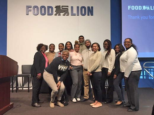 Group shot of students at Food Lion Scholars Day