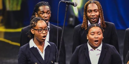 Students sing at CSO + JCSU Concert 2024