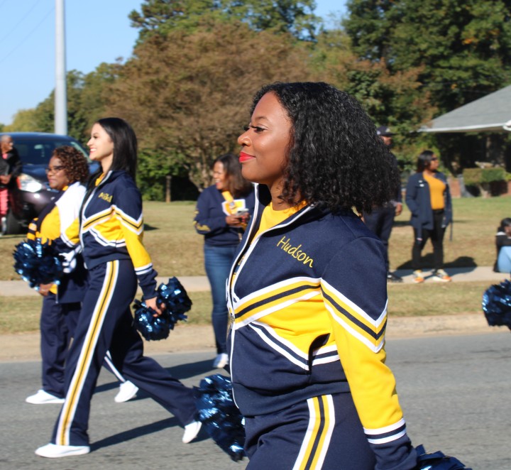 Luv-a-Bulls marching in the Homecoming Parade