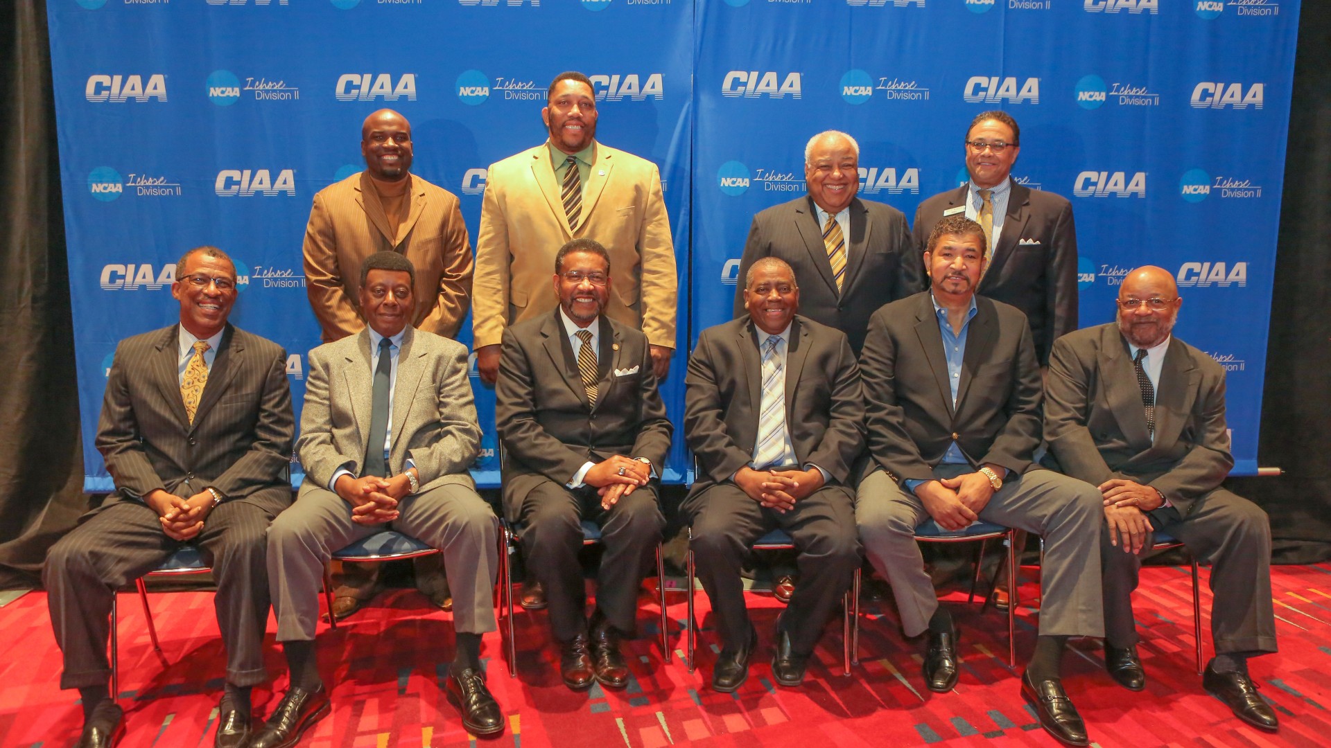 JCSU officials at the CIAA Hall of Fame Induction Ceremony of Steve Joyner