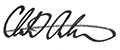 President Clarence D. Armbrister signature