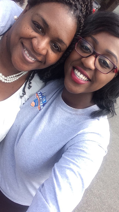 Gracyn Doctor with her mom, Rev. DePayne Middleton-Doctor