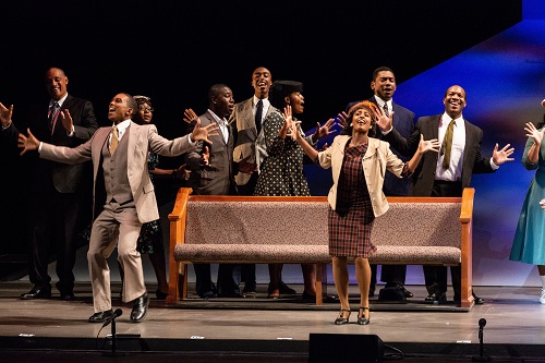 Members of the JCSU Concert Choir performing in "I Dream"