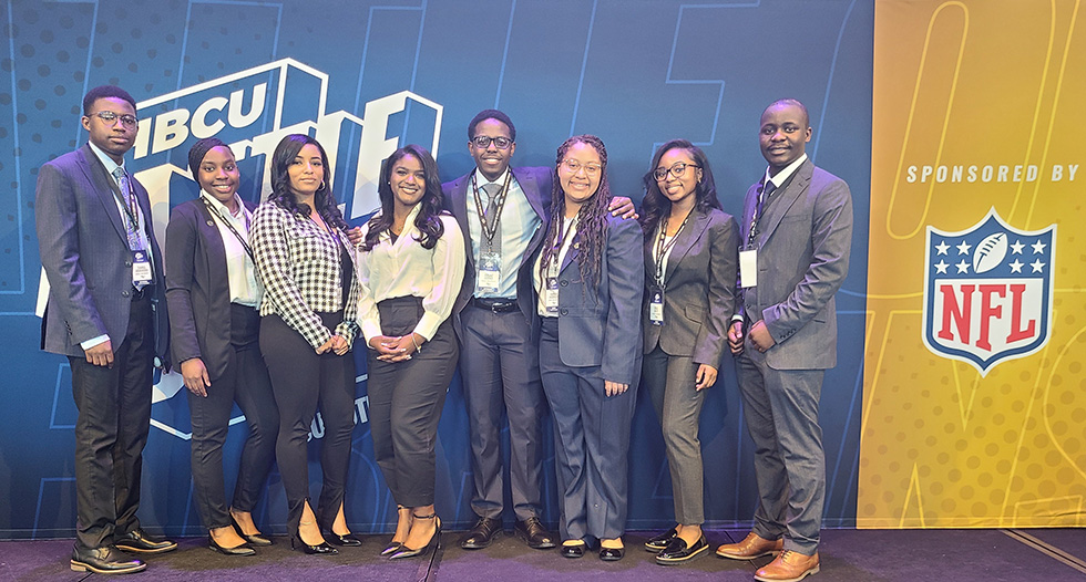 JCSU HBCU Battle of the Brains team at the NFL Draft