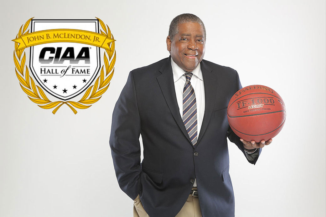 Steve Joyner Sr. Holding a basketball