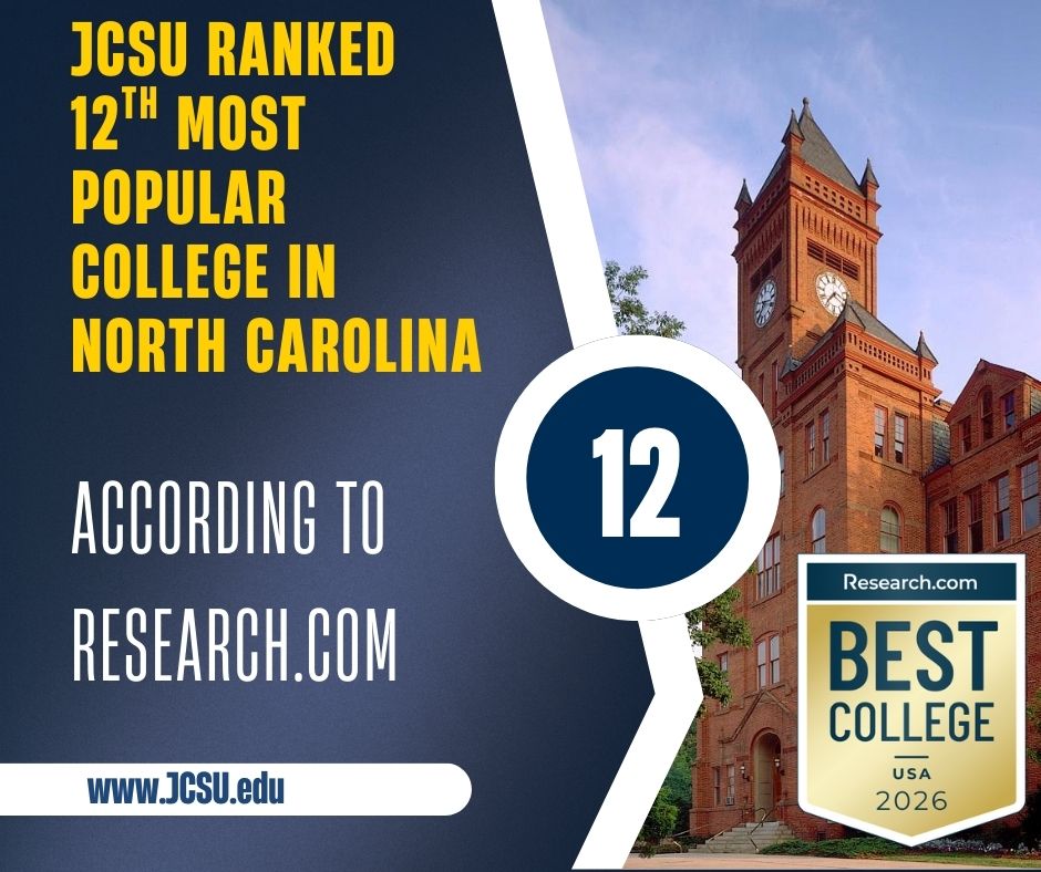 Graphic JCSU Ranked 12th most popular in NC according to Research.com