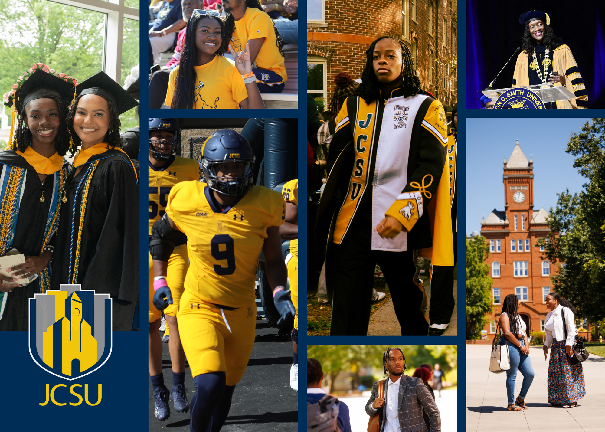 Collage of JCSU students