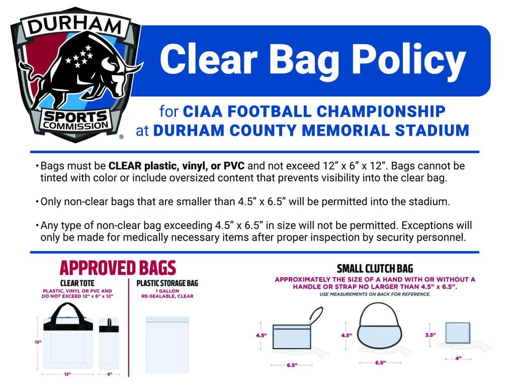 Clear Bag Policy Graphic