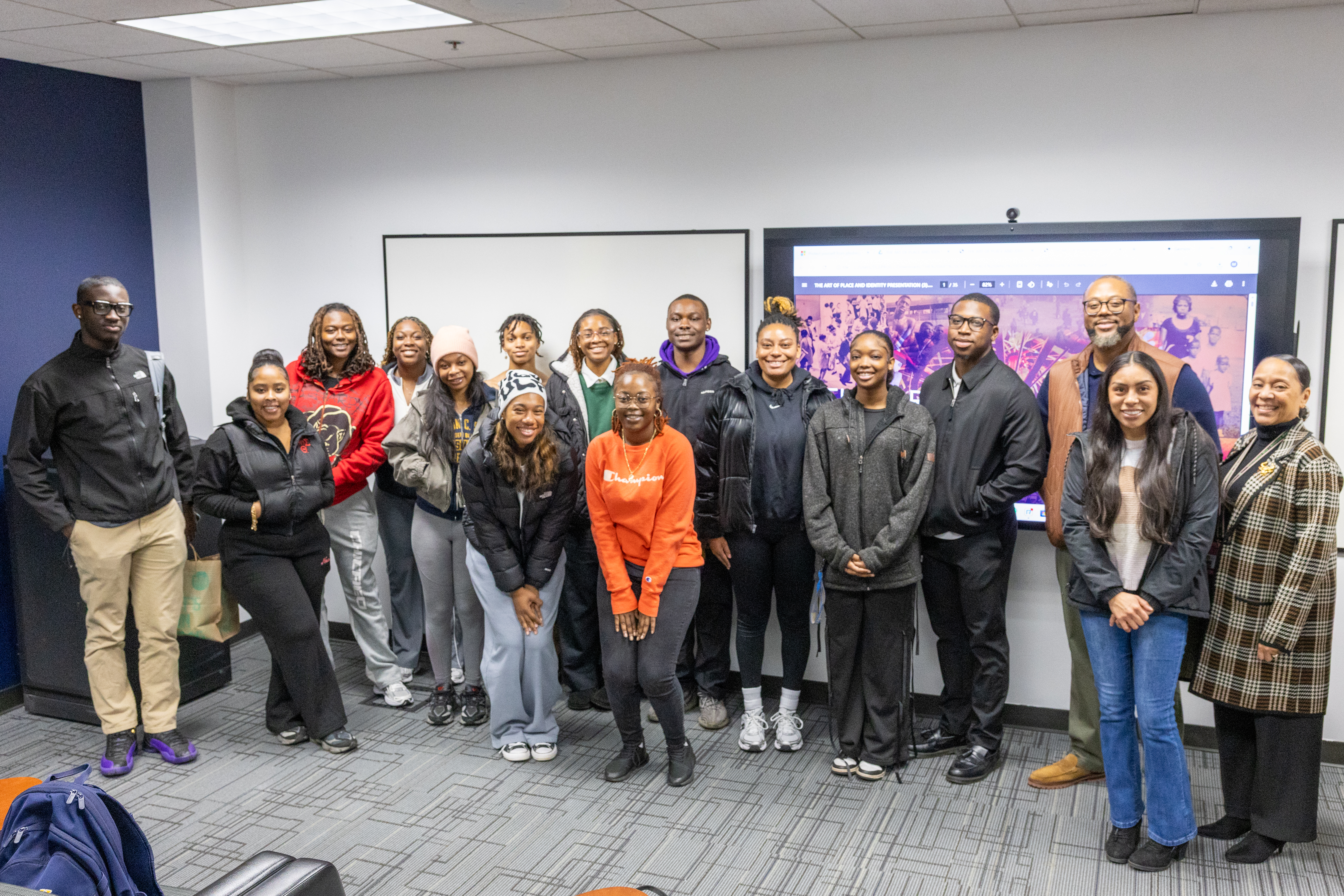 Local Public Artist Shares his Journey and Vision with JCSU Scholars