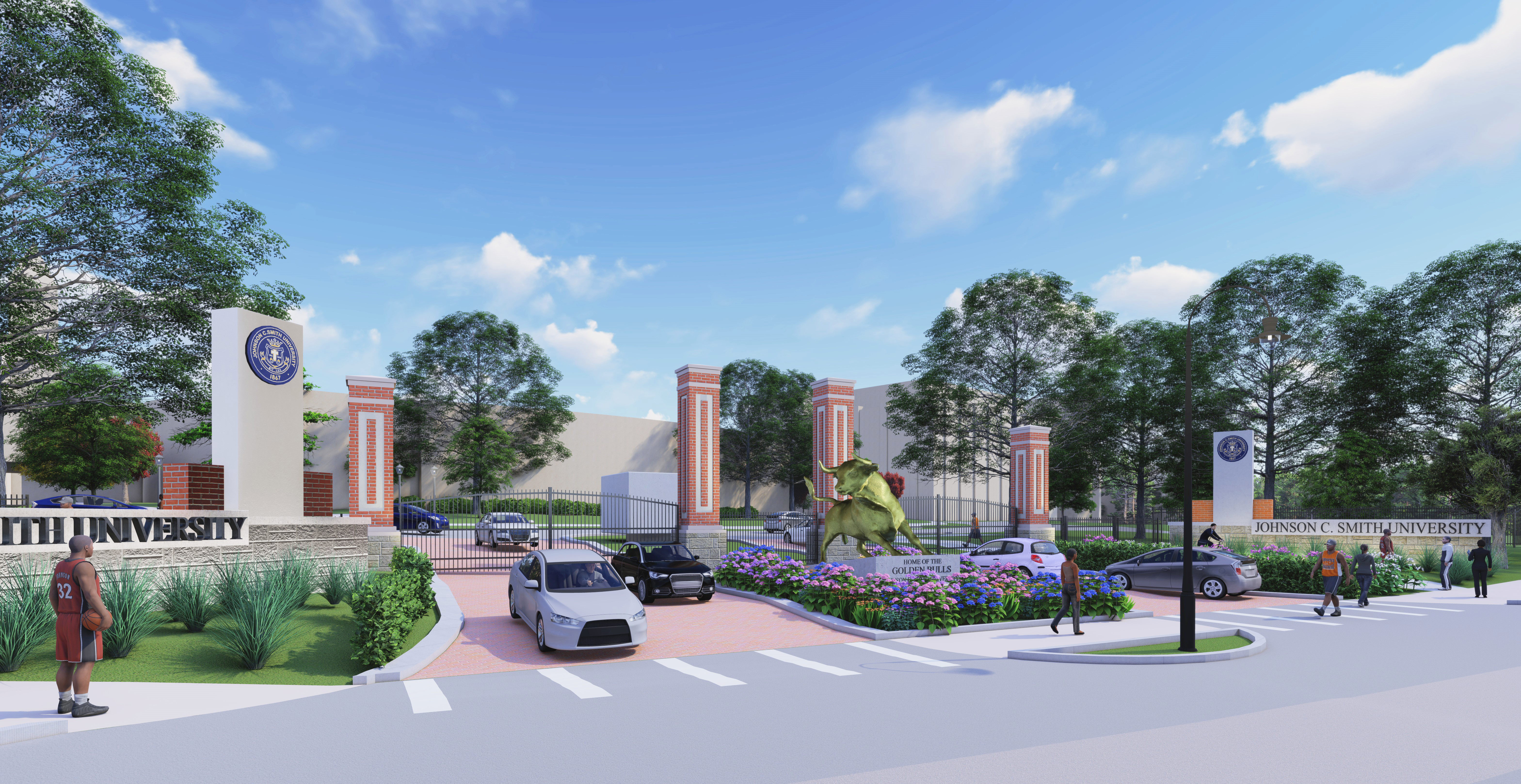 Architectural rendering of new JCSU Entrance