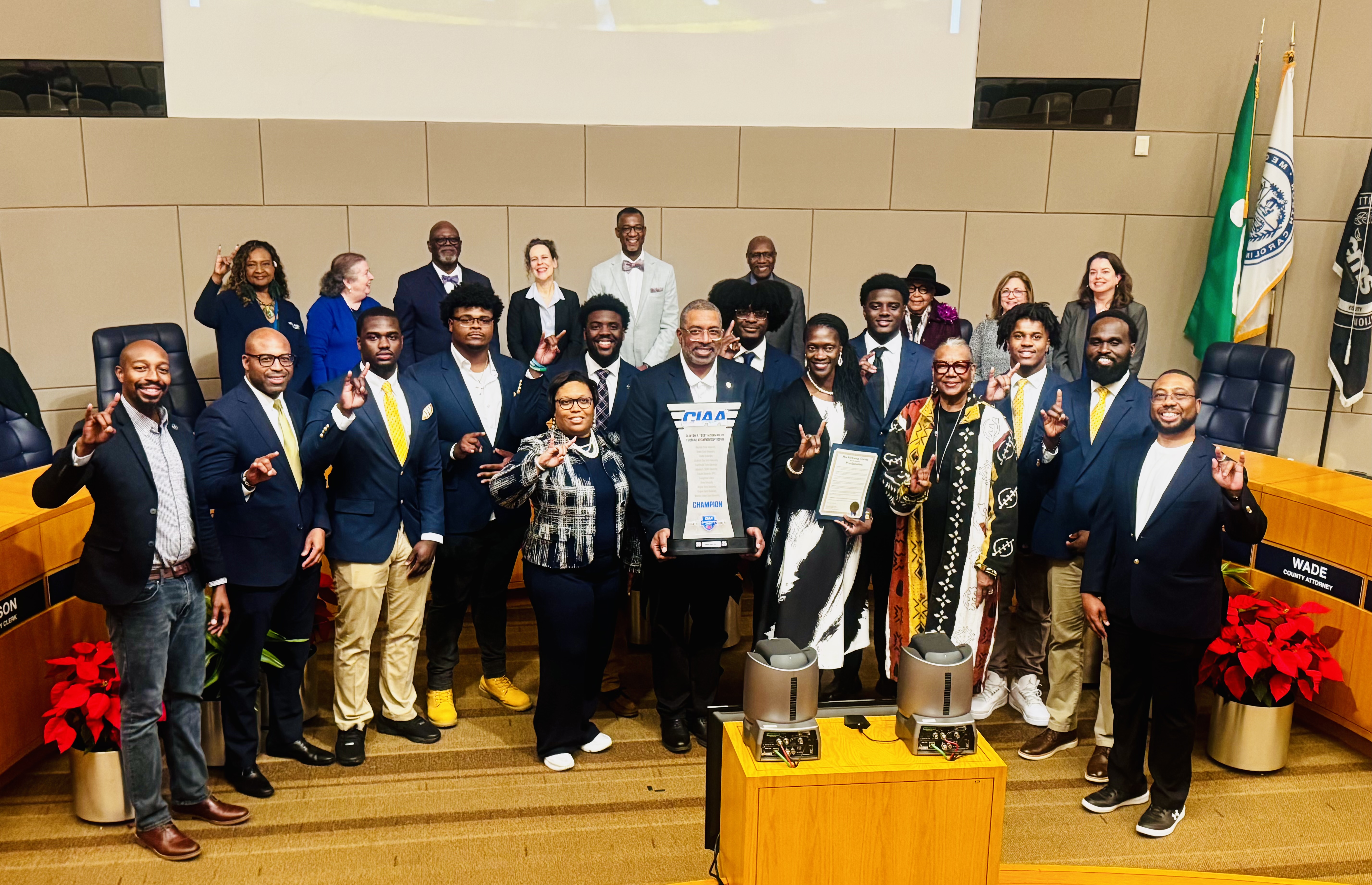 "The Champs Are Here”: Mecklenburg County Commission Proclaims December 2 , 2025 JCSU CIAA Champions Day!