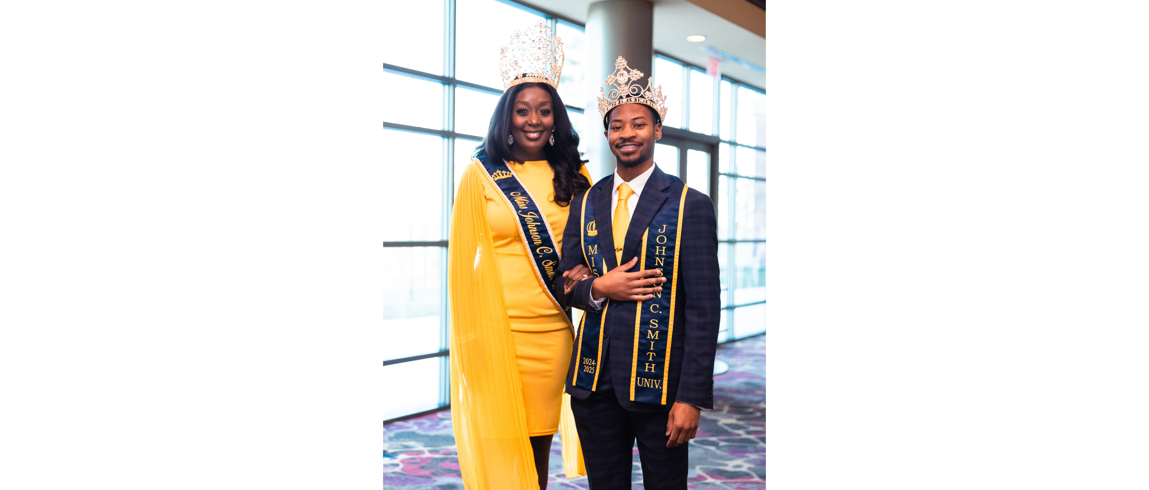 98th Miss JCSU, Jessica McDonald, and 14th Mister JCSU, Kameron Sanders
