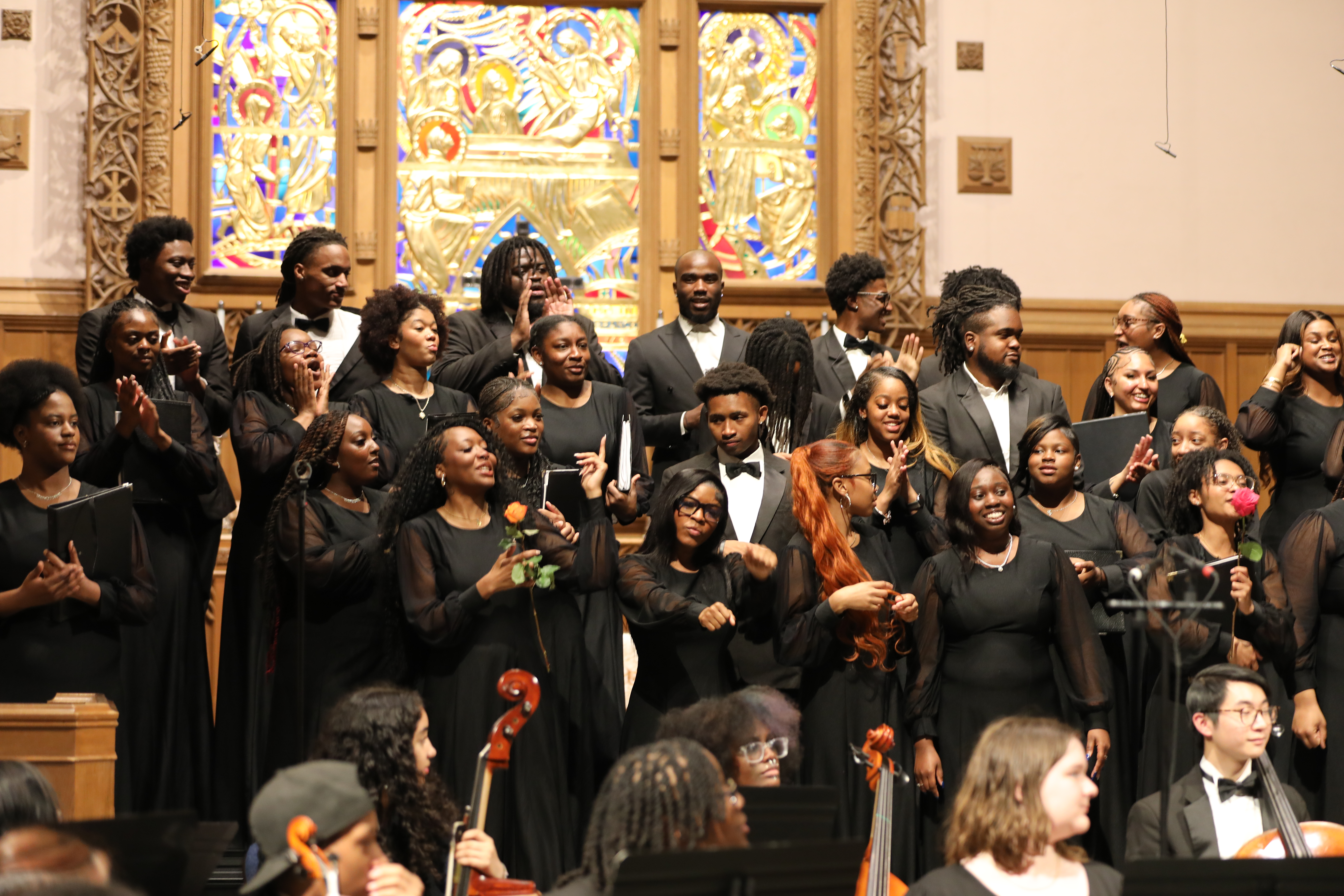 Concert Choir singing at Myers Park Presbyterian Church