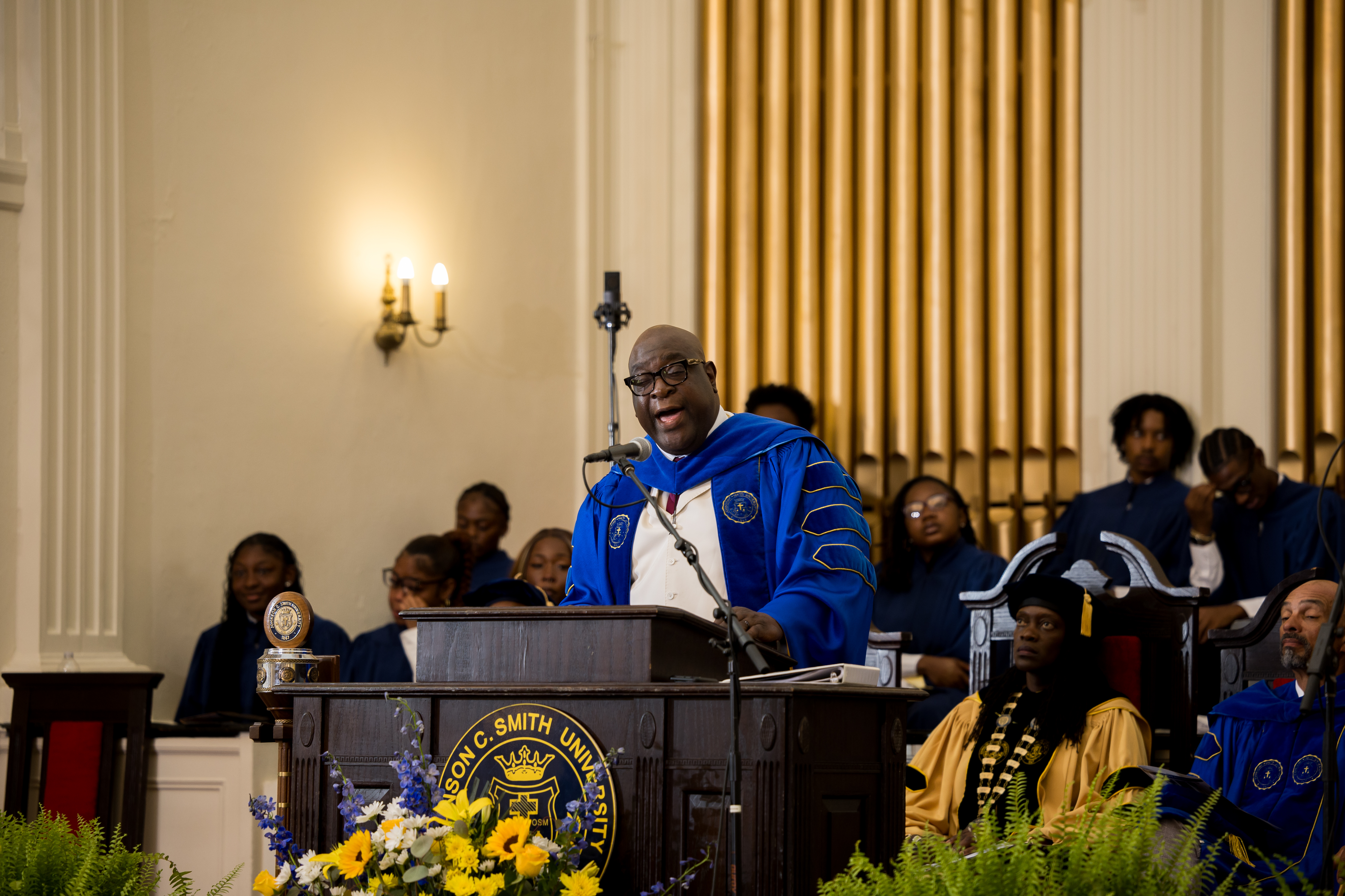 "This Is Your Race": Rev. Dr. Boise Kimber Returns Home to Deliver Powerful Baccalaureate Address to JCSU Class of 2026