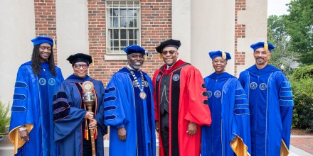 Trustee Dr. Valerie Kinloch, Dr. Karen D. Morgan, President Clarence D. Armbrister, Rev. Dr. L. Bernard Jakes, Trustee Christy S. Bryant, Board Chair Trustee Steven L. Boyd