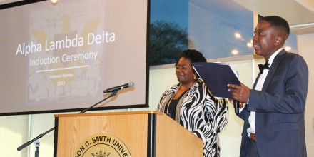 Tinotenda at Alpha Lambda Delta Induction