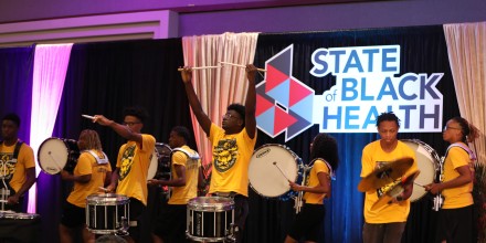 JCSU Band at the State of Black Health Event