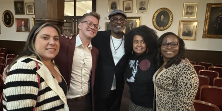 Mauldin Poses for Photo with Participants.jpg