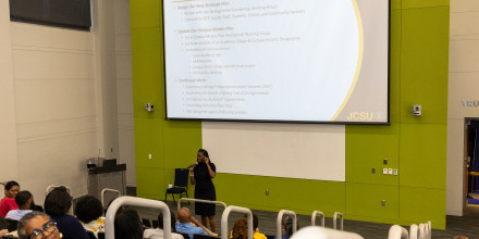 President Kinloch Speaking at the Opening of School Conference