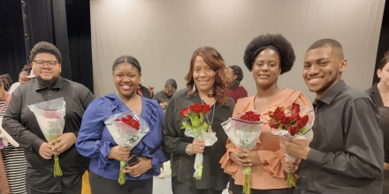 Photo from the Spring Dance Concert featuring JCSU dancers and the Opera Musical Theater Workshop performance