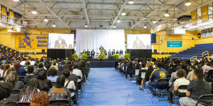 Wide shot of the Honors Convocation
