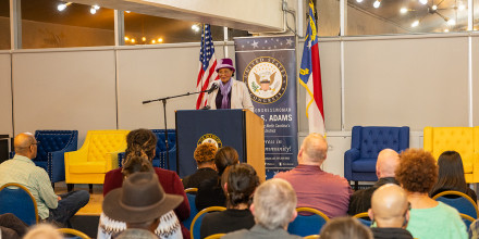 Adams gives her State of the District speech at JCSU