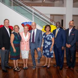 Members of JCSU, The Gambrell Foundation and MREI pose for a photo