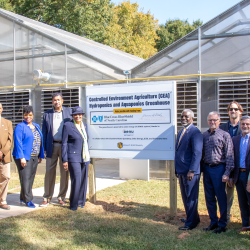 Group at the Aquaponics unveiling 2022