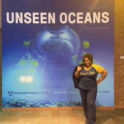 Tifferney in front of unseen oceans