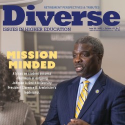 Cover of Diverse Issues in Higher Education featuring Clarence D. Armbrister