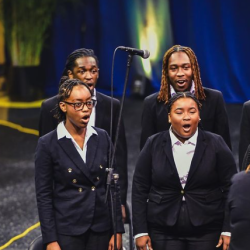 Students sing at CSO + JCSU Concert 2024