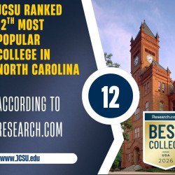 Graphic JCSU Ranked 12th most popular in NC according to Research.com