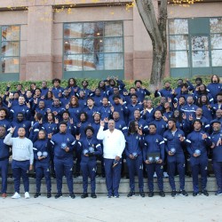 Golden Bulls Football Team after the Team Dinner Friday