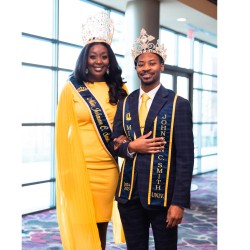 98th Miss JCSU, Jessica McDonald, and 14th Mister JCSU, Kameron Sanders