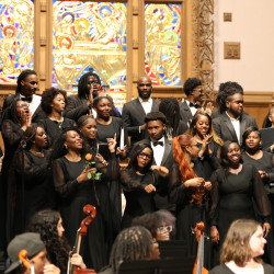 Concert Choir singing at Myers Park Presbyterian Church