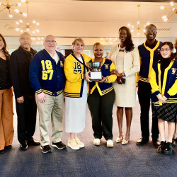 JCSU Debate Team, Board of Trustees holding Trophy