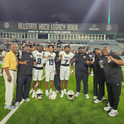 Group photo from the HBCU Legacy Bowl