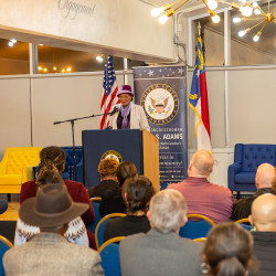 Adams gives her State of the District speech at JCSU