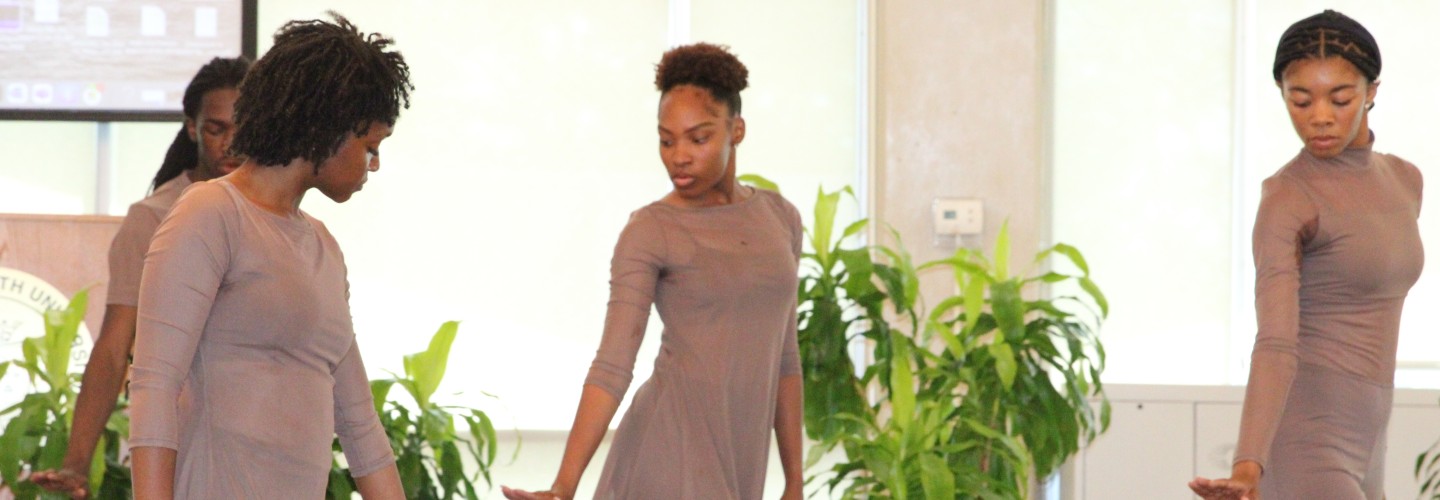 JCSU dance students dancing
