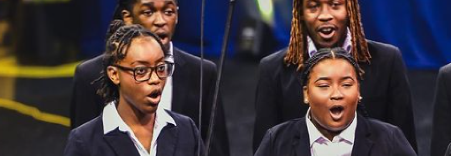 Students sing at CSO + JCSU Concert 2024