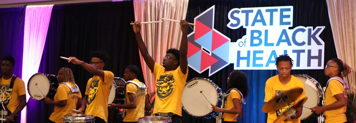 JCSU Band at the State of Black Health Event