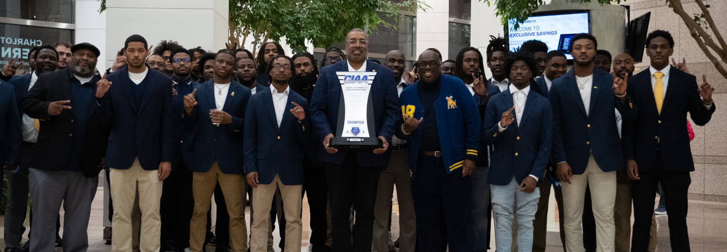 Group shot in the City Council Chamber