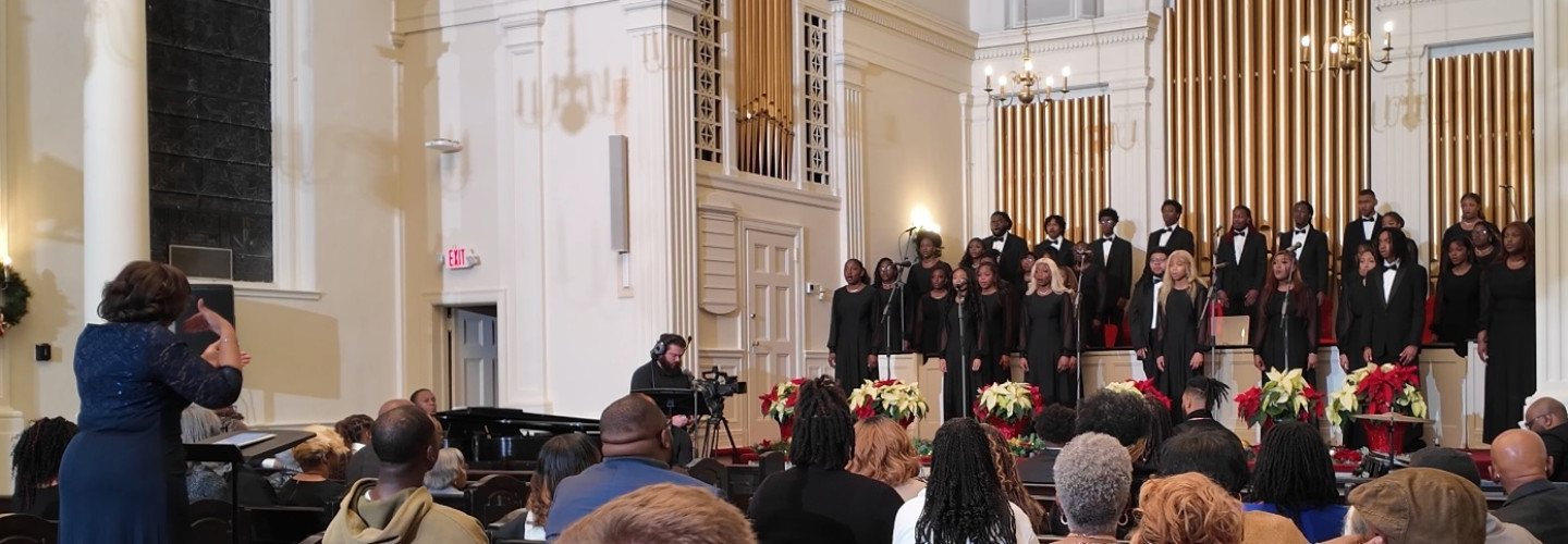 Choir singing at the Vespers Program 2025
