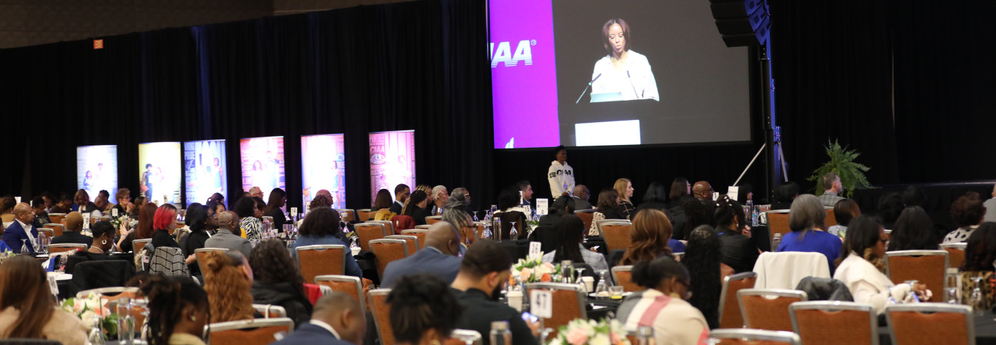 Wide shot from the empowerment breakfast at CIAA Basketball Tournament 2026