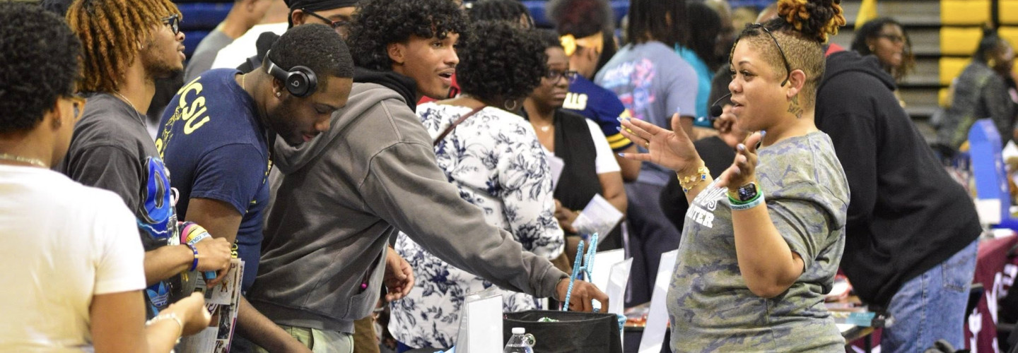 Photo from the JCSU Health Fair and Career Extravaganza 