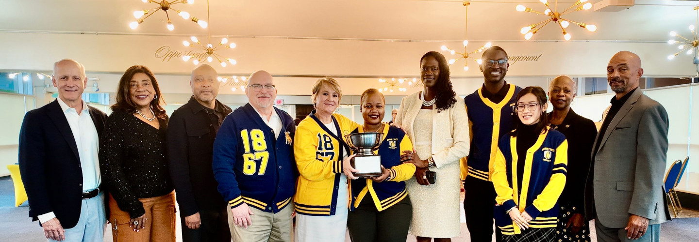 JCSU Debate Team, Board of Trustees holding Trophy