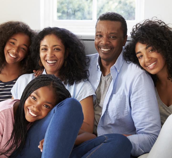 Family sitting together