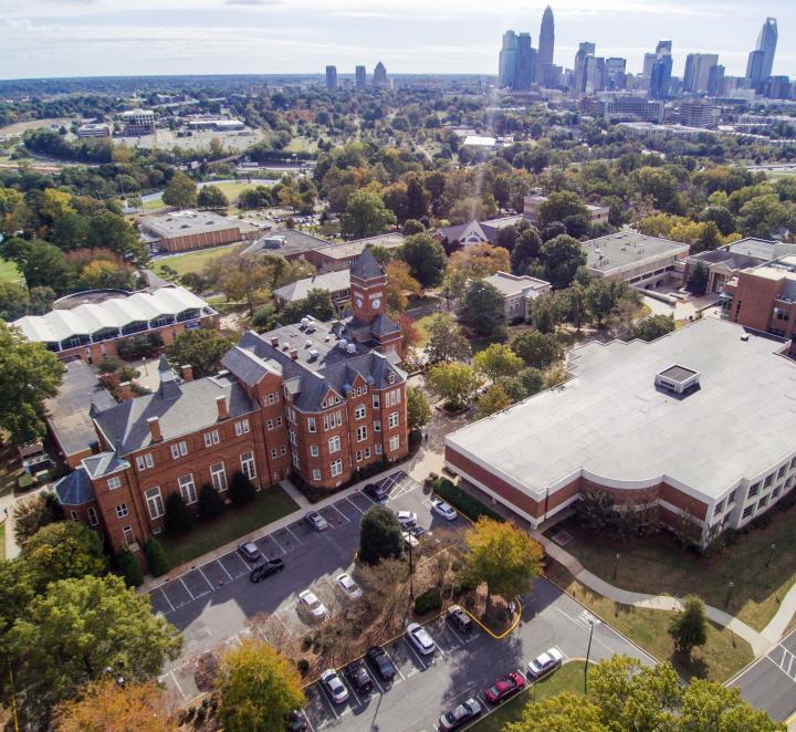 Aerial view of JCSU campus