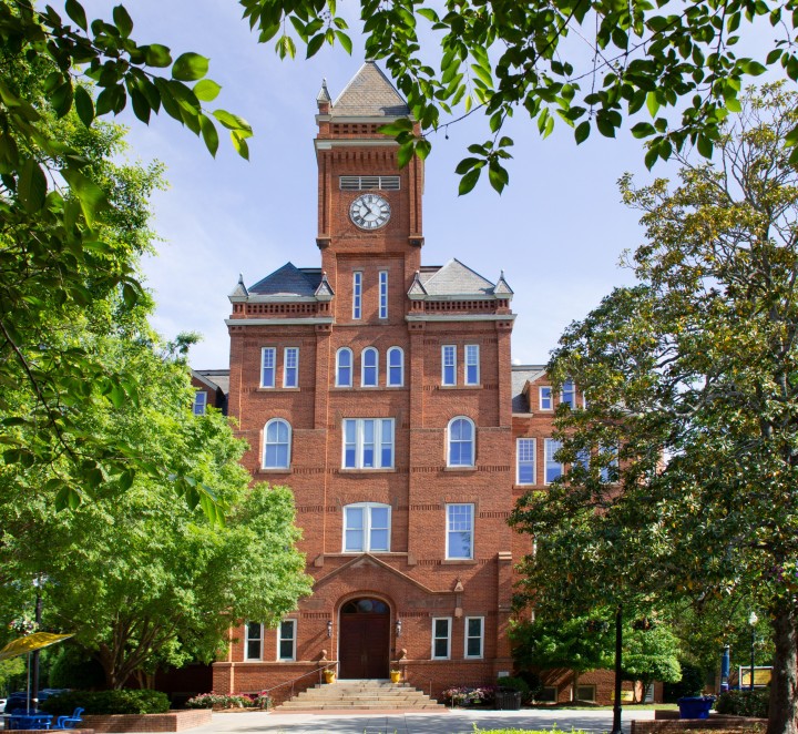 Photo of the front face of Biddle Hall